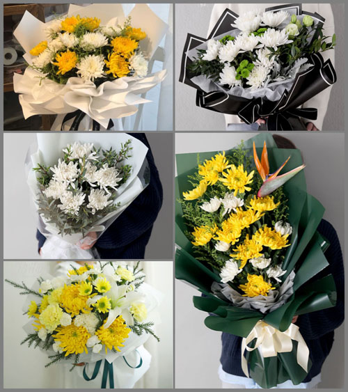 四川成都郫都区安靖镇白事花束代送